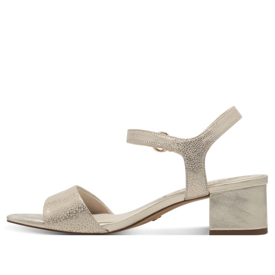 DAMES OPEN SCHOENEN-Goud leer