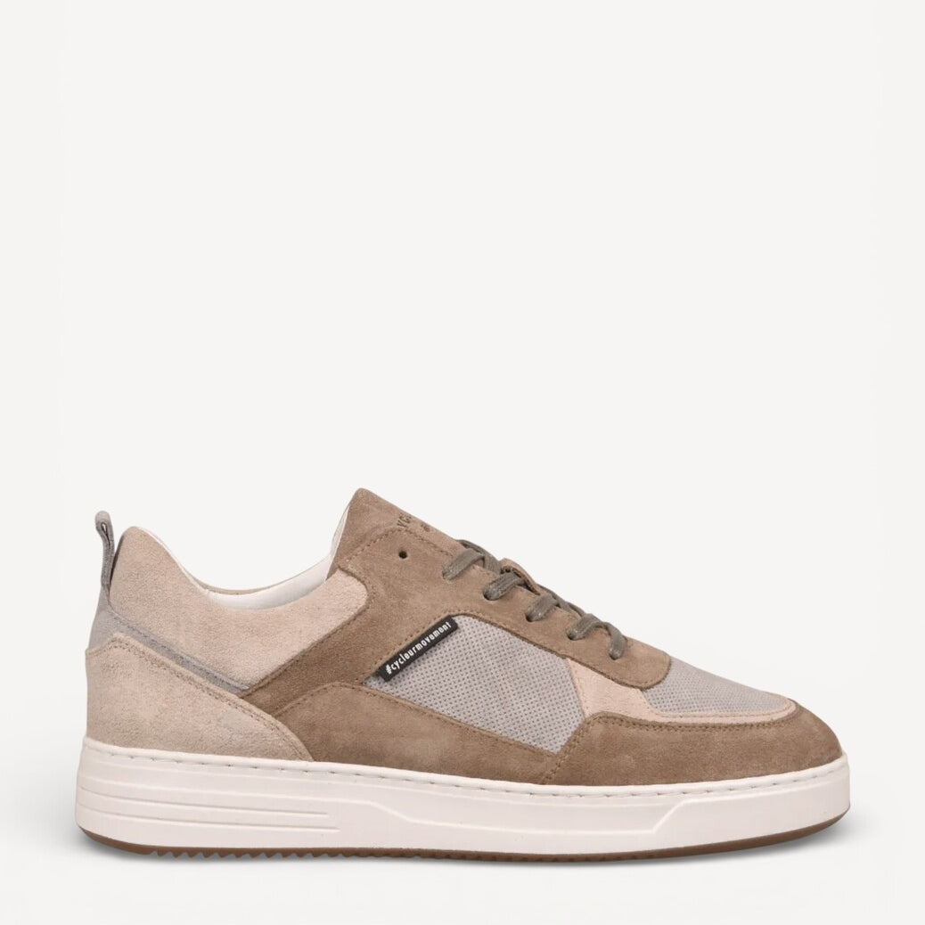 Heren veterschoenen-Bruin combi kleur