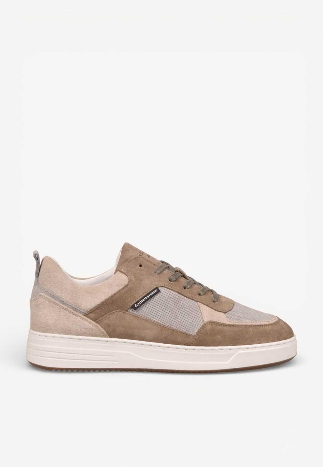 Heren veterschoenen-Bruin combi kleur