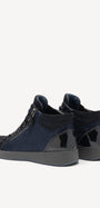 DAMES SPORTIEVE VETERSCHO-Blauw suède/nubuck