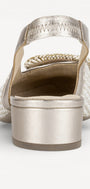MUIL +SLINGBACK-Goud combi kleur
