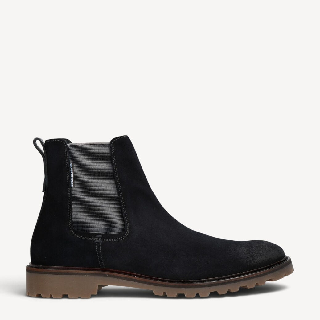 Heren boots-Blauw suède/nubuck