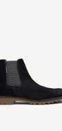 Heren boots-Blauw suède/nubuck