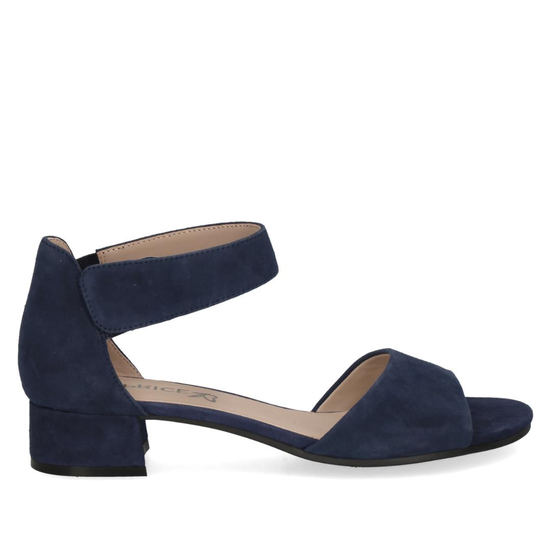 DAMES OPEN SCHOENEN-Blauw suède/nubuck