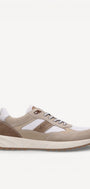 Heren veterschoenen-Beige combi kleur