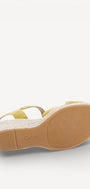 DAMES OPEN SCHOENEN-Geel suède/nubuck