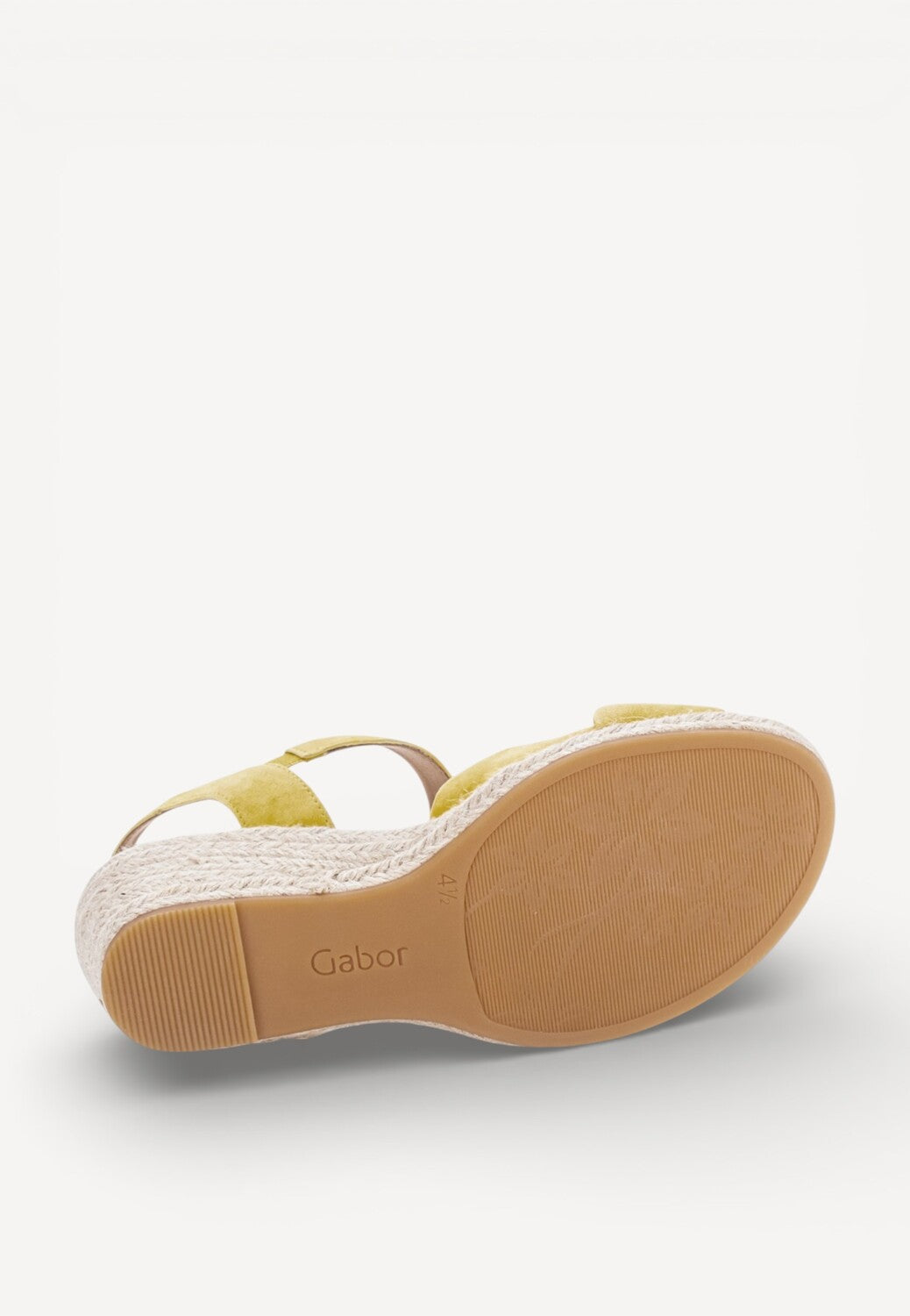 DAMES OPEN SCHOENEN-Geel suède/nubuck