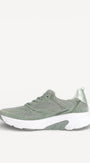 DAMES SPORTIEVE VETERSCHO-Groen suède/nubuck
