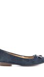 BALLERINAS + PUMPS-Blauw suède/nubuck