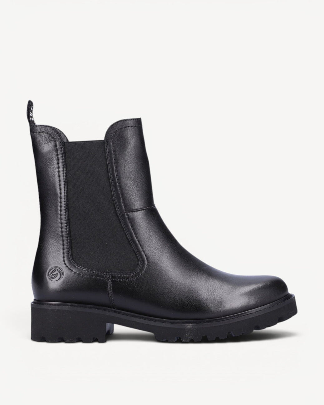 DAMES BOOTS+KORT LAARS-Zwart leer