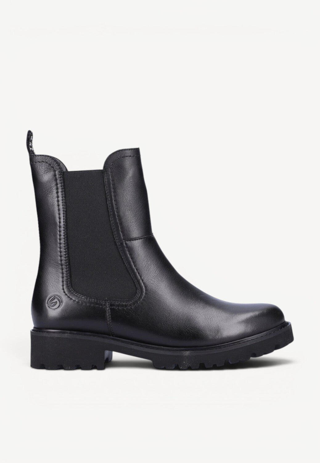 DAMES BOOTS+KORT LAARS-Zwart leer