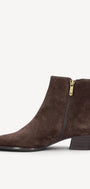 DAMES BOOTS+KORT LAARS-Bruin suède