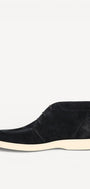 Heren boots-Blauw suède/nubuck