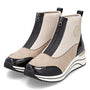 DAMES BOOTS+KORT LAARS-Beige combi kleur