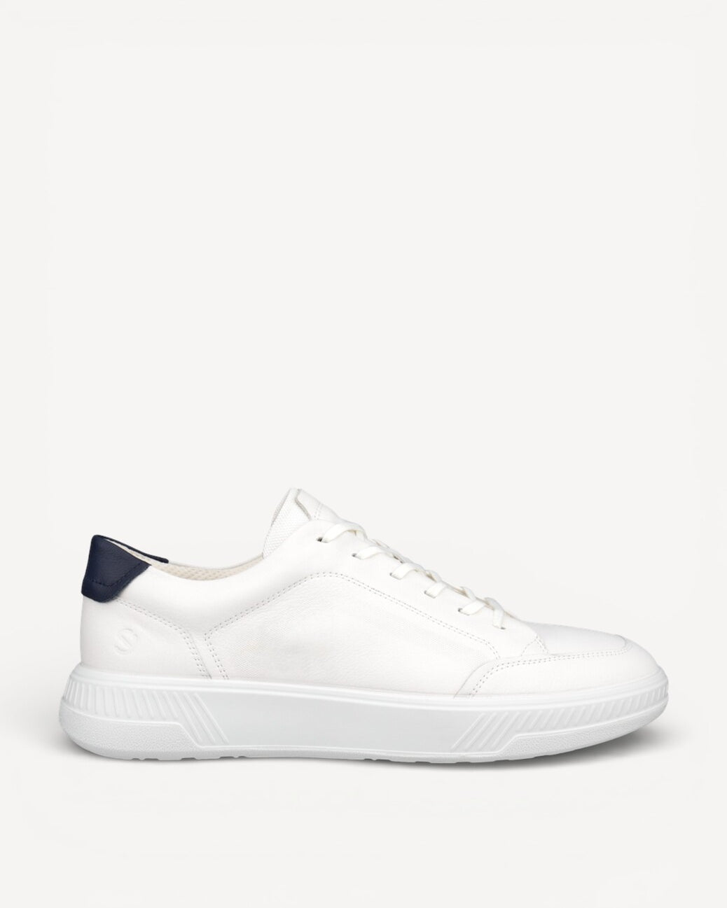 Heren veterschoenen-Wit leer