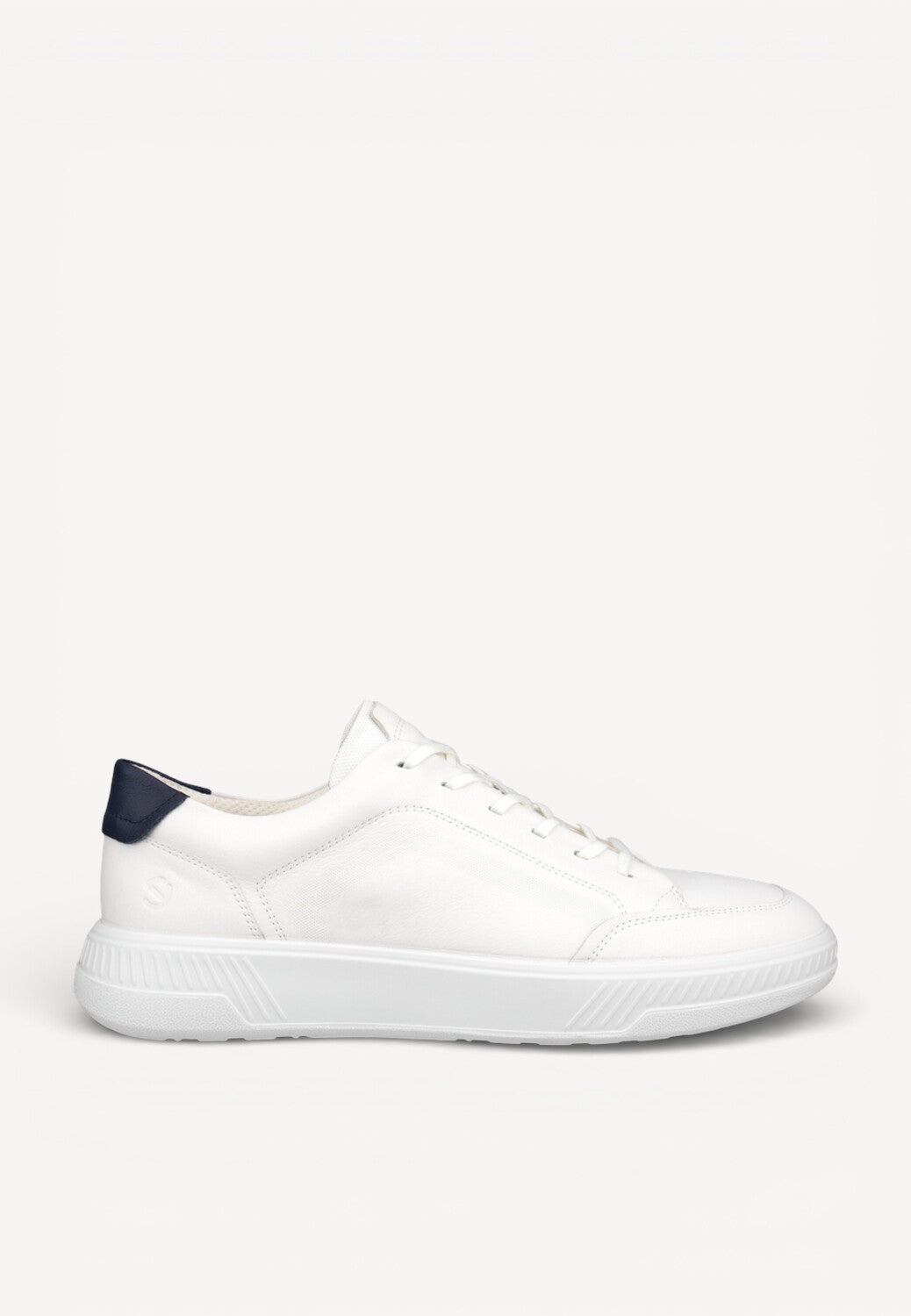 Heren veterschoenen-Wit leer