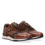 Heren veterschoenen-Bruin leer