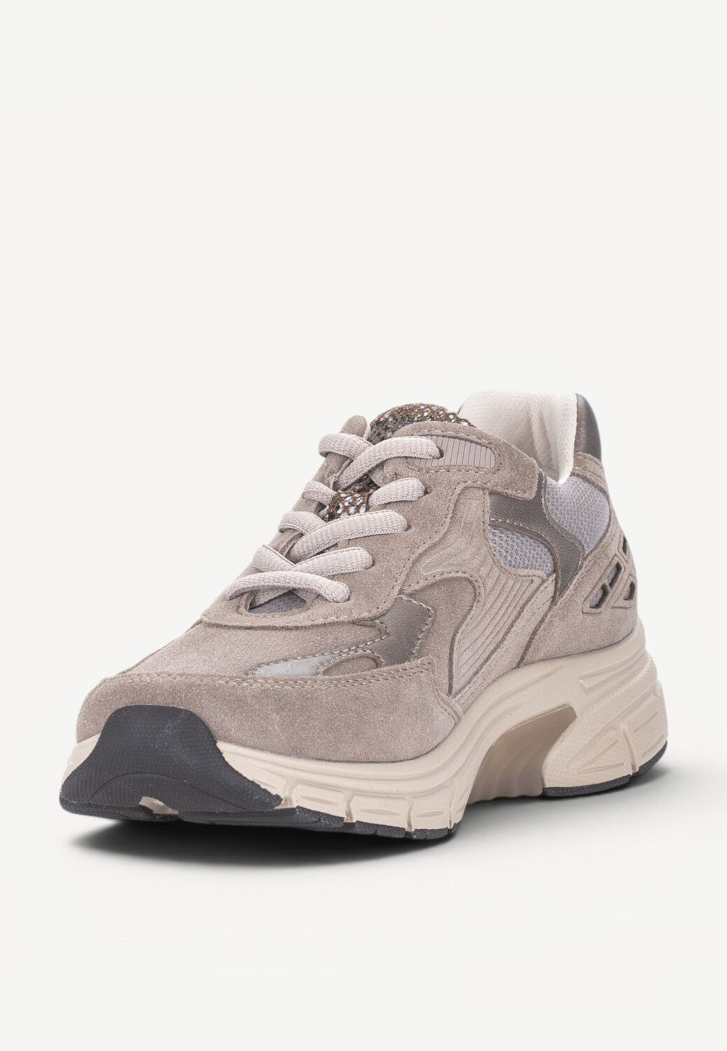 DAMES SPORTIEVE VETERSCHO-Beige suède/nubuck