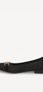 BALLERINAS + PUMPS-Zwart leer
