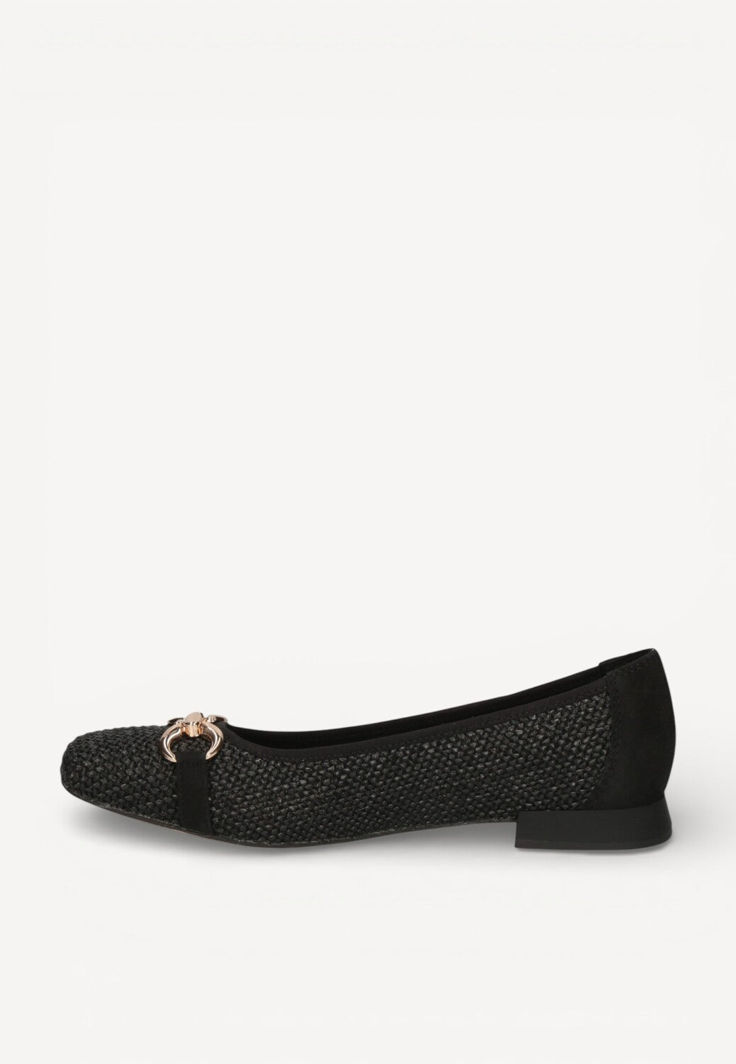 BALLERINAS + PUMPS-Zwart leer