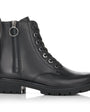 DAMES BOOTS+KORT LAARS-Zwart leer