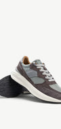 Heren veterschoenen-Grijs combi kleur