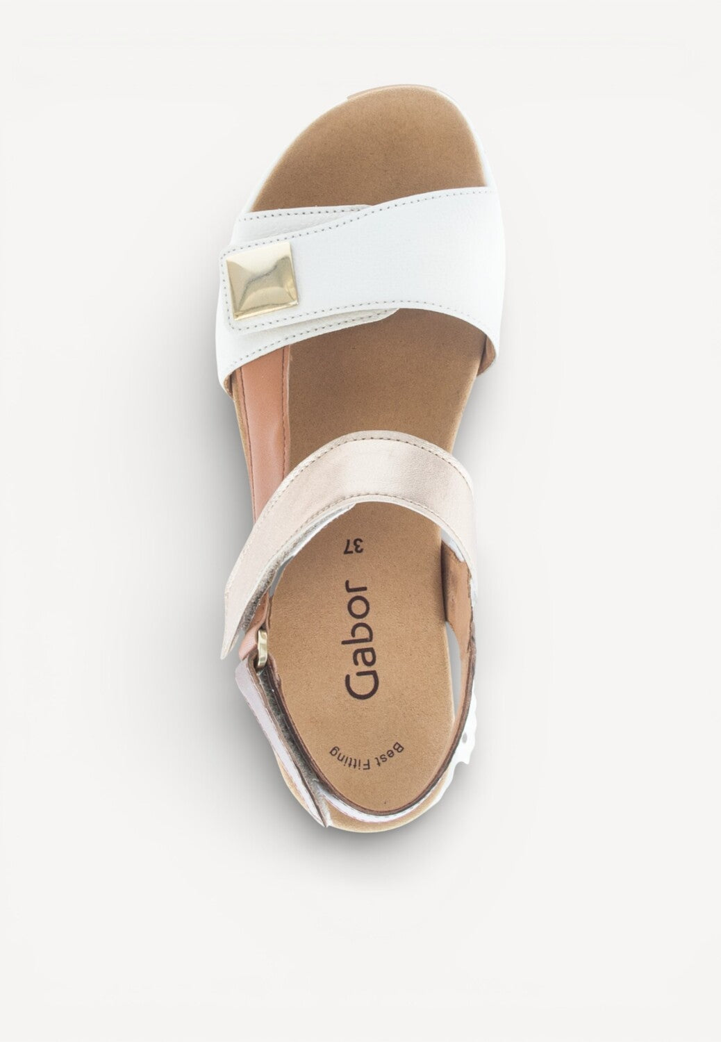 DAMES OPEN SCHOENEN-Beige combi kleur