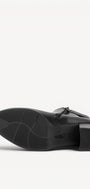 DAMES BOOTS+KORT LAARS-Zwart leer