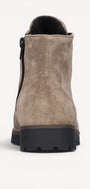DAMES BOOTS+KORT LAARS-Beige suède/nubuck