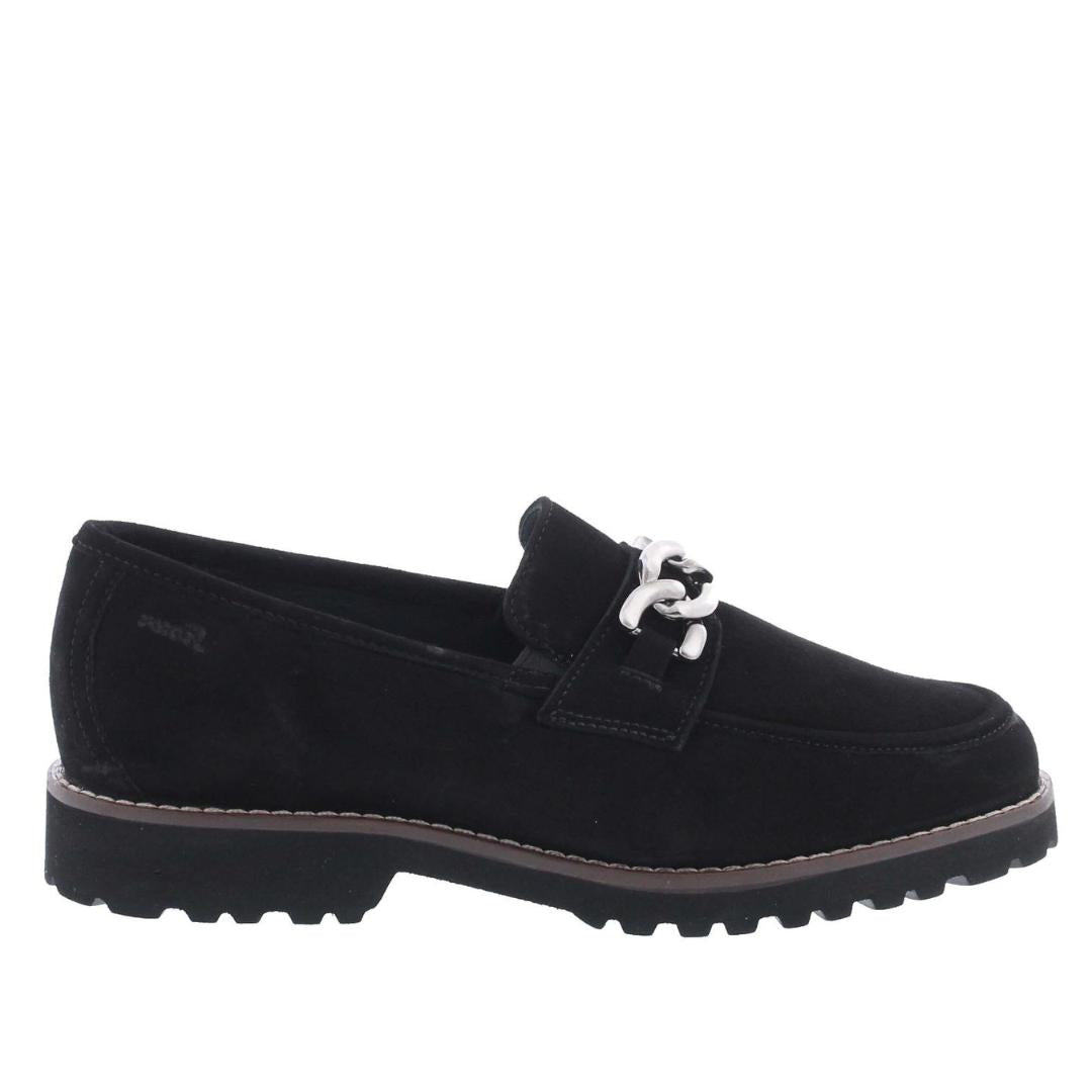 DAMES INSTAPSCHOENEN-Zwart suède