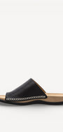 DAMES OPEN SCHOENEN-Zwart leer