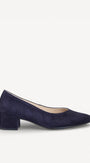 BALLERINAS + PUMPS-Blauw suède/nubuck