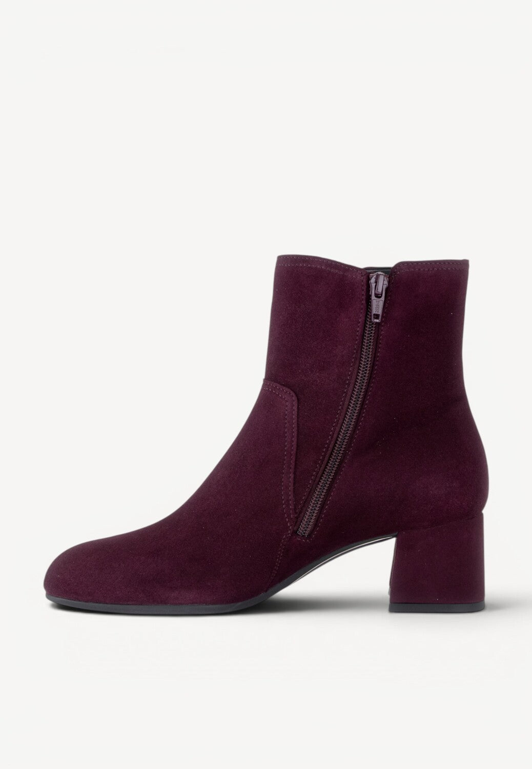 DAMES BOOTS+KORT LAARS-Rood suède/nubuck