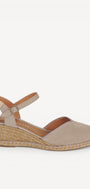 MUIL +SLINGBACK-Beige suède/nubuck