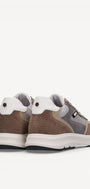 Heren veterschoenen-Beige combi kleur