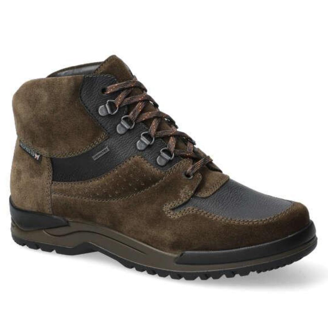 Heren boots-Groen suède/nubuck