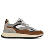 Heren veterschoenen-Bruin combi kleur