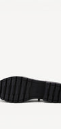 DAMES BOOTS+KORT LAARS-Zwart leer