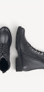 DAMES BOOTS+KORT LAARS-Blauw leer