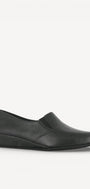 Dames dichte pantoffels-Zwart leer