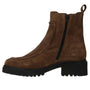 DAMES BOOTS+KORT LAARS-Bruin suède