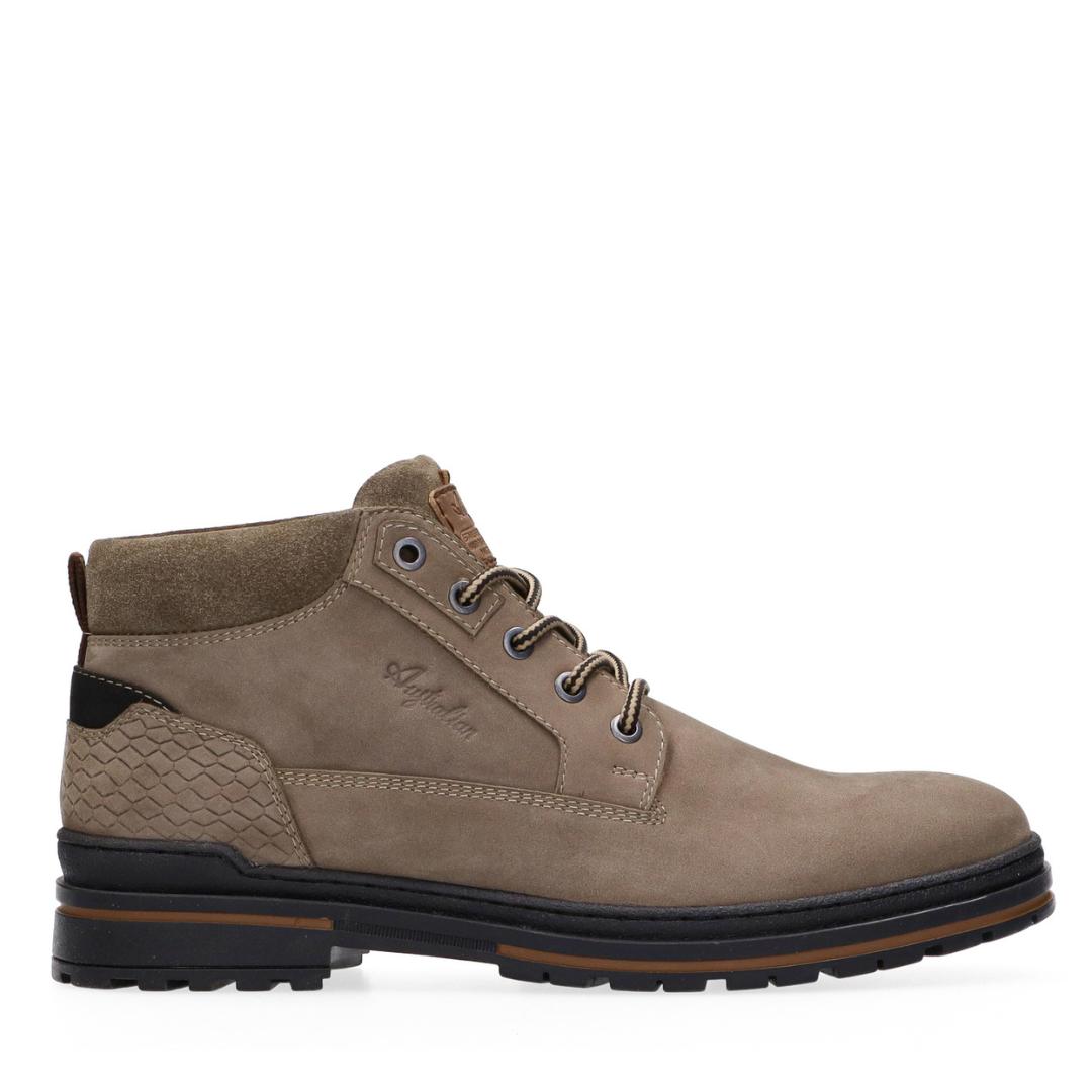 Heren boots-Beige suède/nubuck