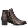 DAMES BOOTS+KORT LAARS-Brons leer