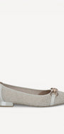 BALLERINAS + PUMPS-Beige leer