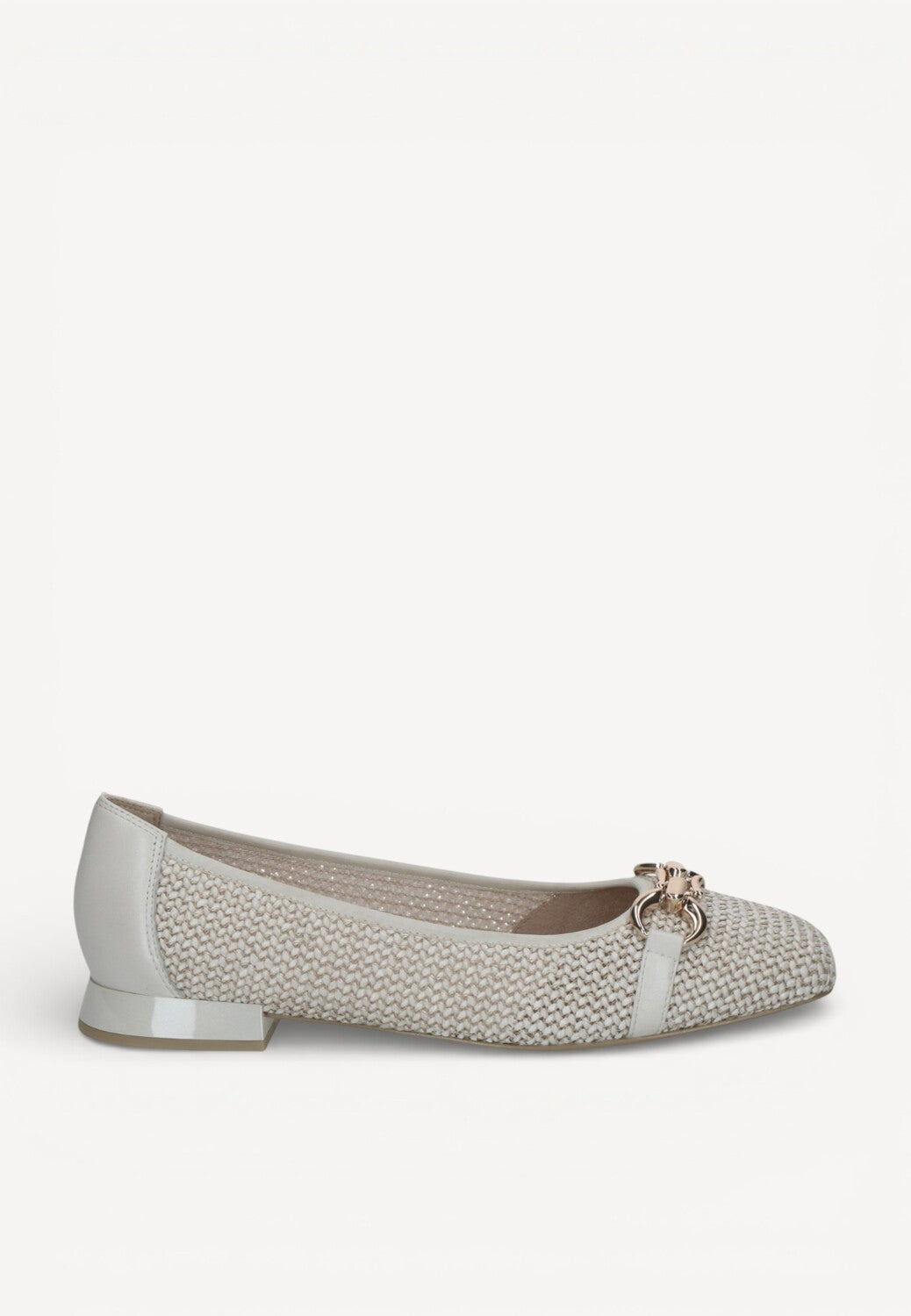 BALLERINAS + PUMPS-Beige leer