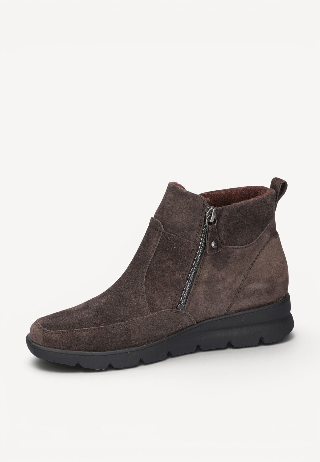 DAMES BOOTS+KORT LAARS-Bruin suède