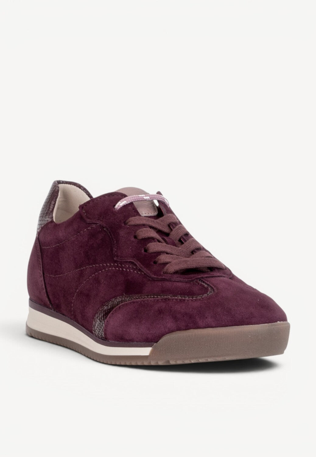 DAMES SPORTIEVE VETERSCHO-Rood suède/nubuck