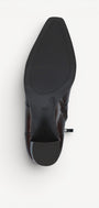 DAMES BOOTS+KORT LAARS-Bruin leer