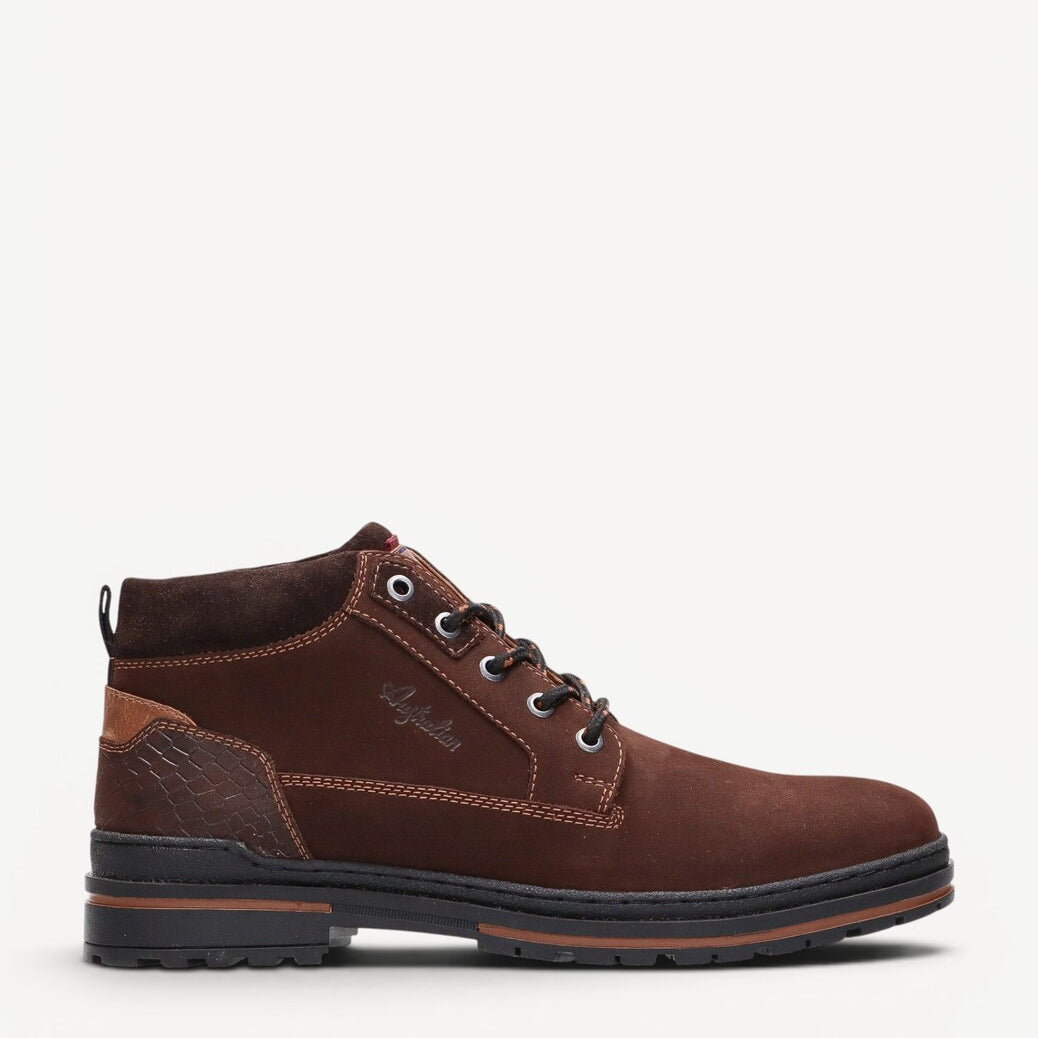 Heren boots-Bruin suède