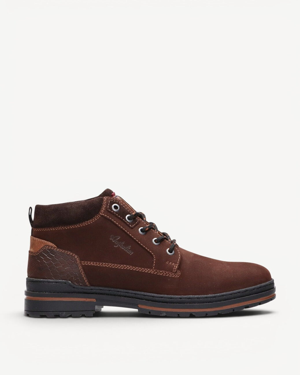 Heren boots-Bruin suède